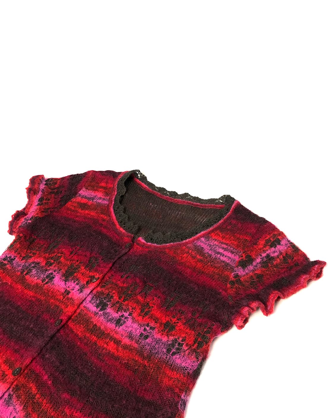 Vintage 레이스 니트 가디건 상품이미지3