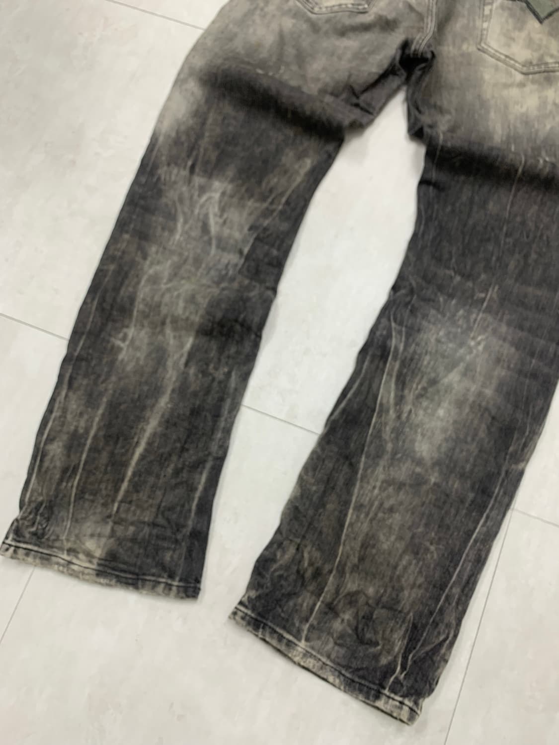 디젤 빈티지 블랙 데님 팬츠  상품이미지10