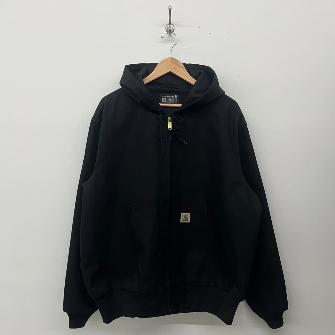 칼하트 액티브 블랙 후드 워크 자켓 남XL 상품이미지1