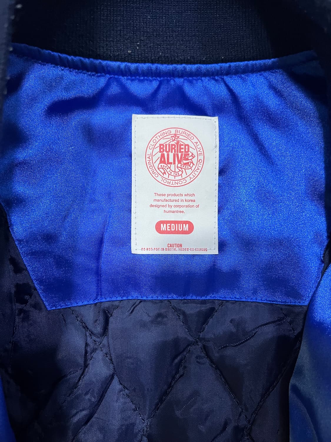 베리드얼라이브 새틴자켓 M 상품이미지2