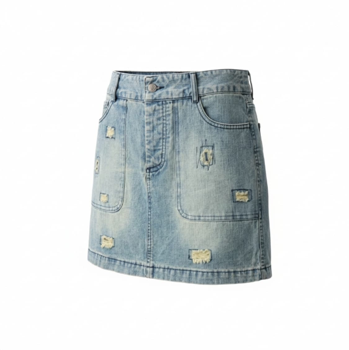 빈티지 워싱 데님 미니스커트 1871 상품이미지1