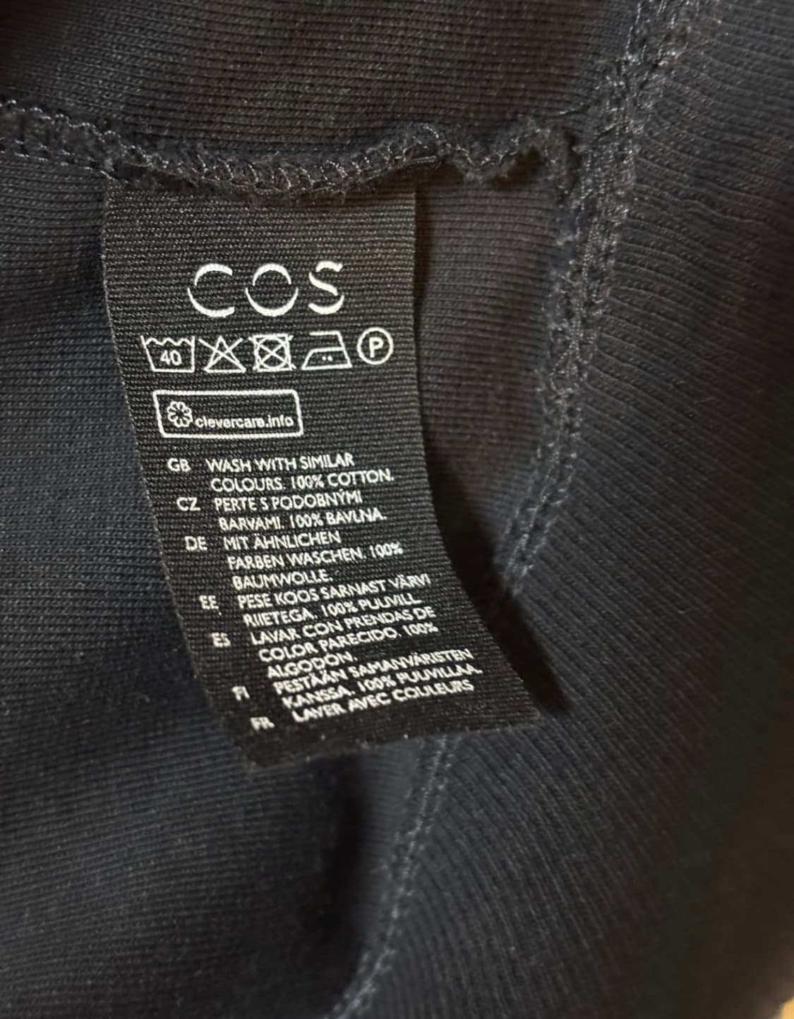 (S급) 코스 네이비 하프 집업 스웨트 셔츠 상품이미지4