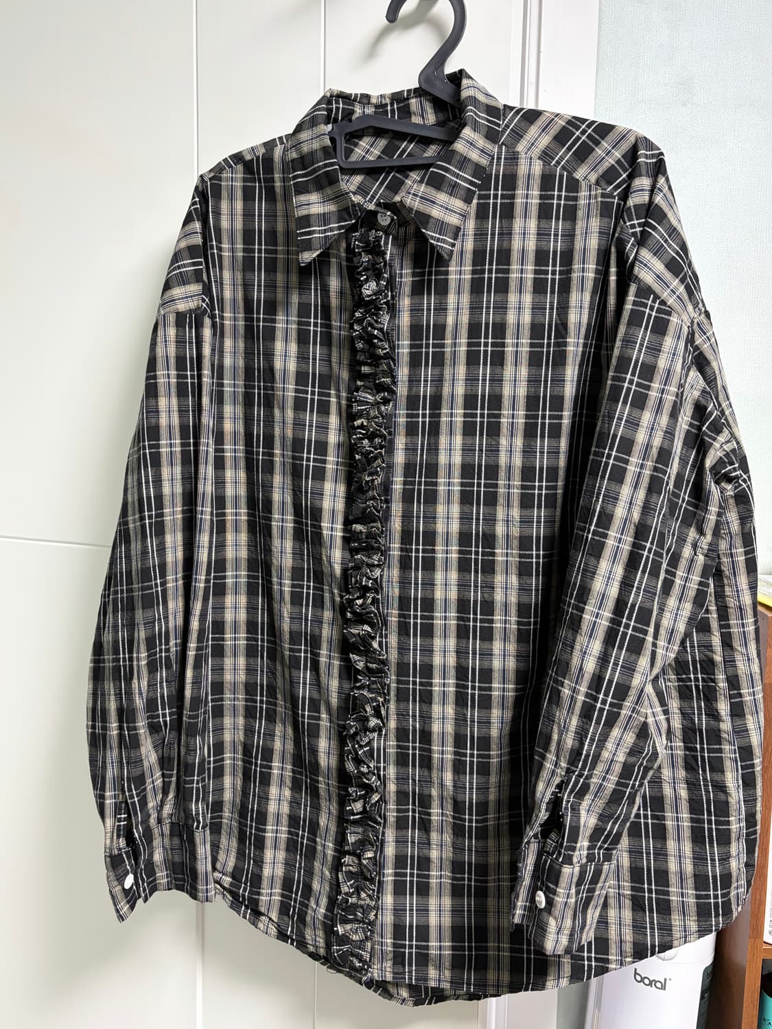 애프터먼데이 체크프릴셔츠 상품이미지1