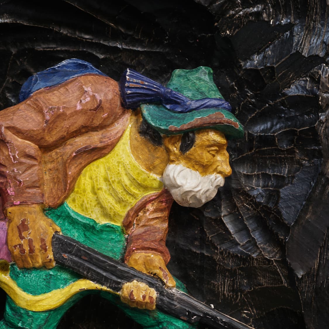 빈티지 소품 Germany 통원목 수제 우드 카빙 상품이미지4