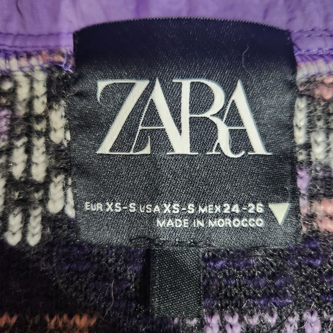 [여XS-S]ZARA 울혼방 니트 아노락 자켓[Y5C-214] 상품이미지9