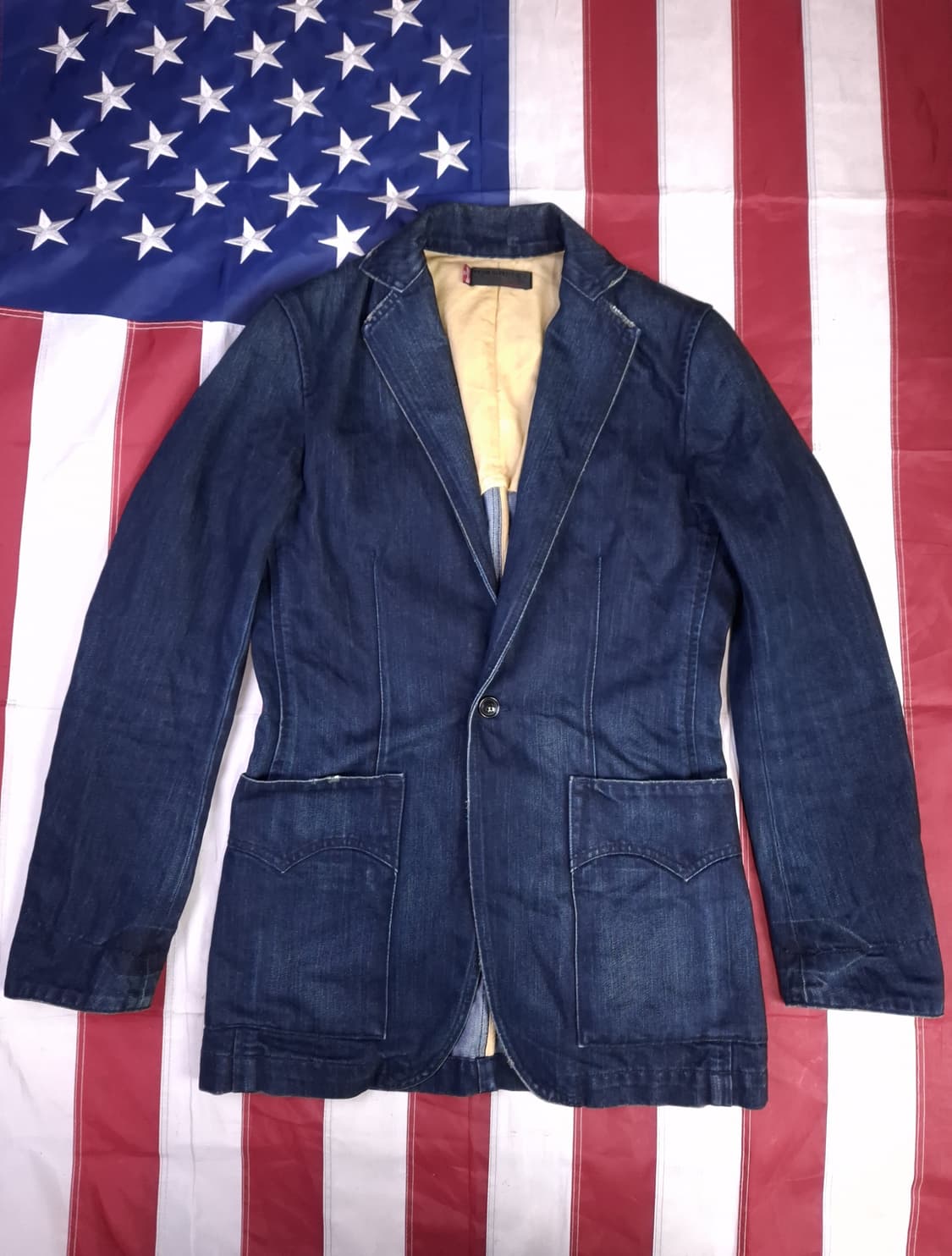 오리지날 일본판 리바이스 레드탭 프리미엄 데님 블레이저 상품이미지1