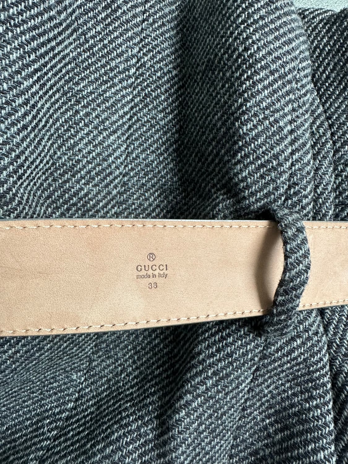 구찌 2011 헤링본 홀스빗 벨트 자켓 상품이미지5