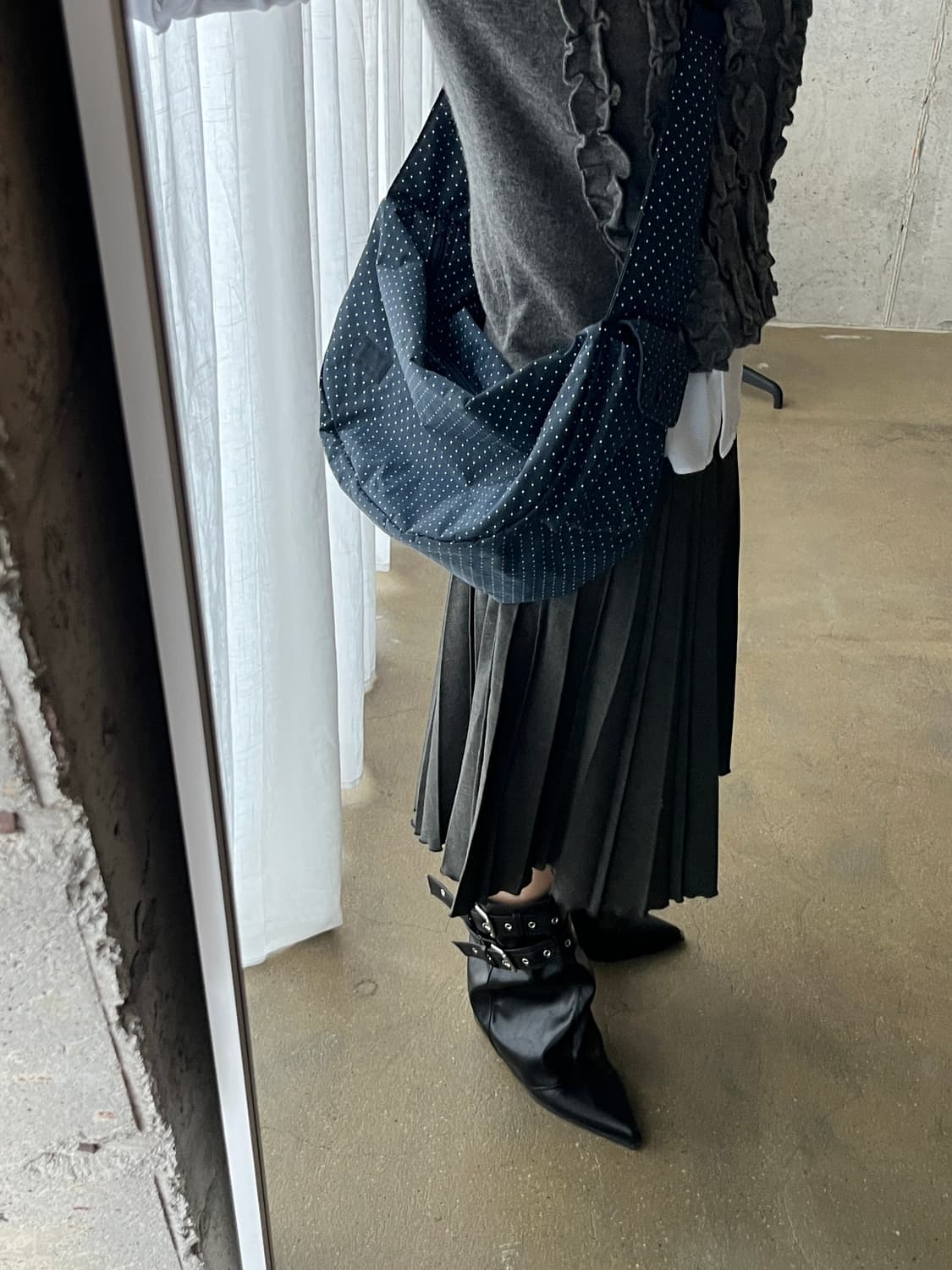 Porter 포터 도트 호보백 네이비 상품이미지3