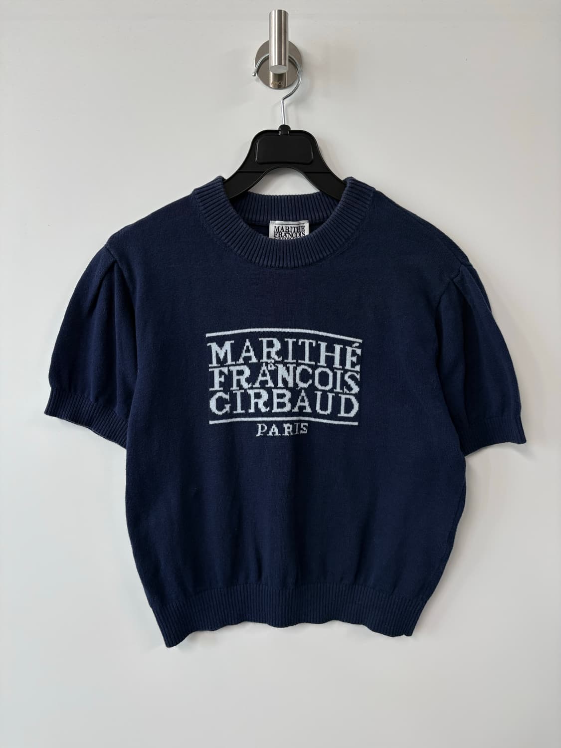 마리떼 네이비 반팔 니트 상품이미지2