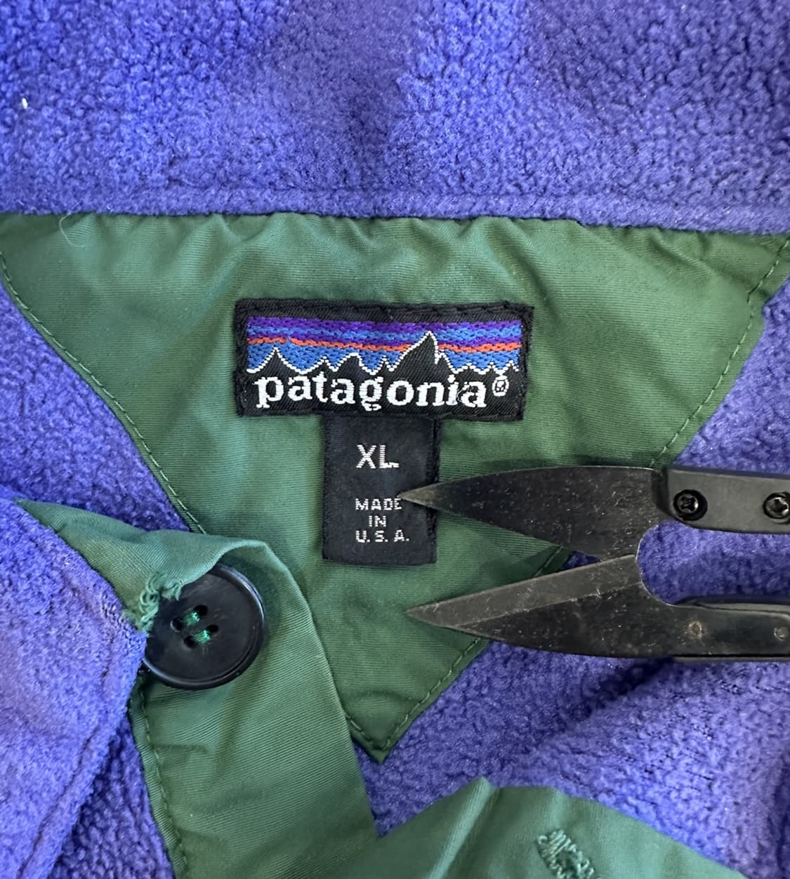 90s (1991) 빈티지 파타고니아 쿼터 버튼업 플리스 (XL) 상품이미지9