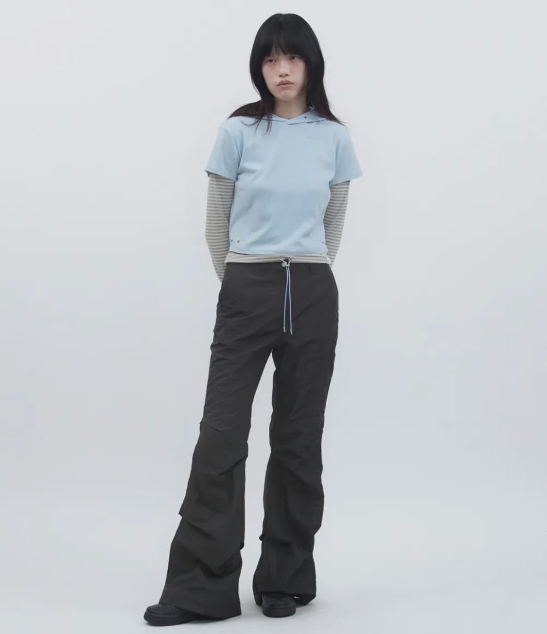 (새상품) 뚜오미오 TUCKED 부츠컷 팬츠 상품이미지1
