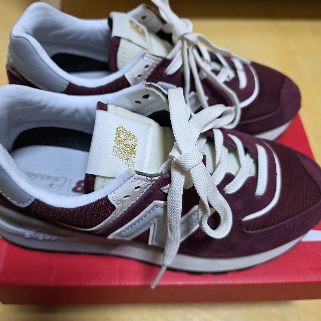 뉴발란스 레거시 574 버건디 230사이즈 U574LGAA (상태 최상) 상품이미지3