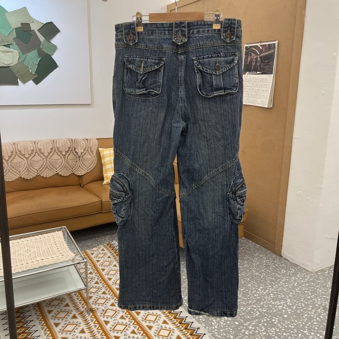 카르뱅 올드스쿨 스트릿 펑크 멀티포켓 워크 카고팬츠 32인치 C10523 상품이미지4