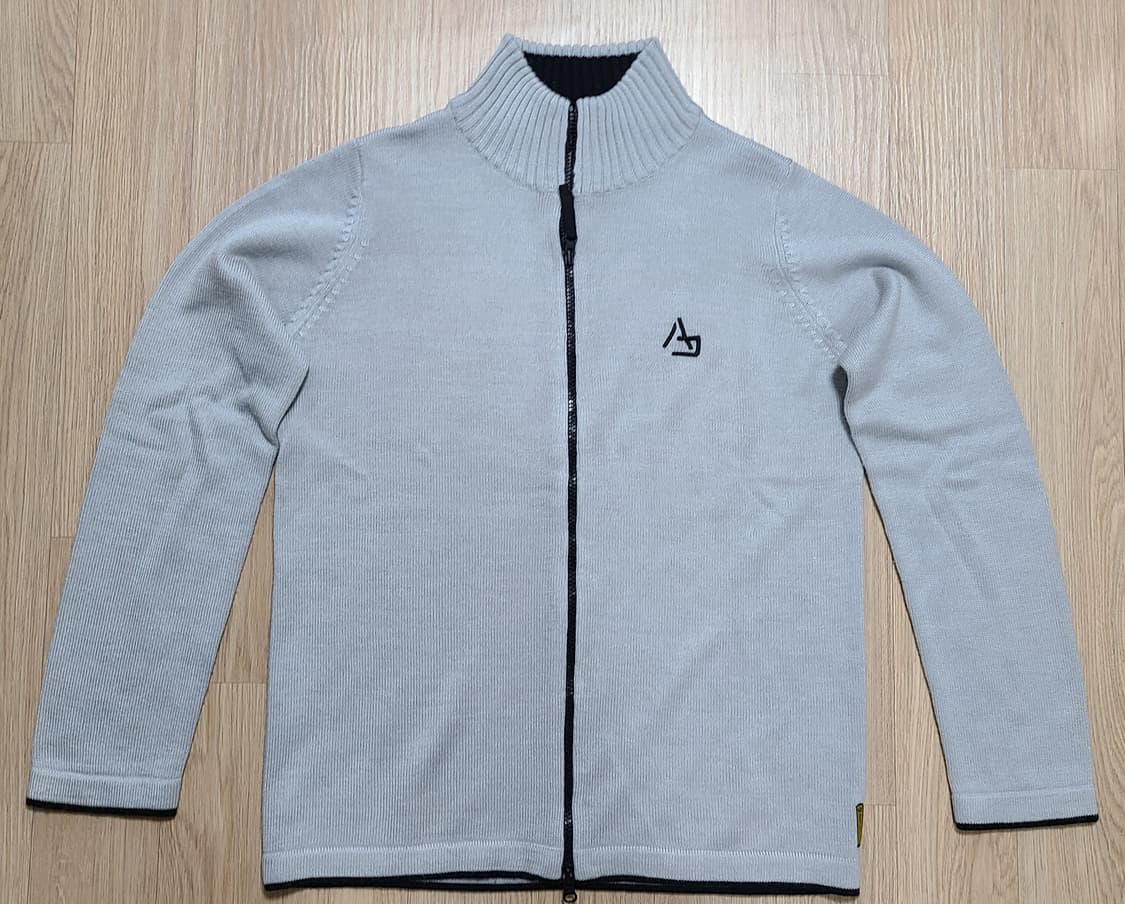 Armani Jeans 100% 라나 울 집업 M 95 라이트그레이 상품이미지1