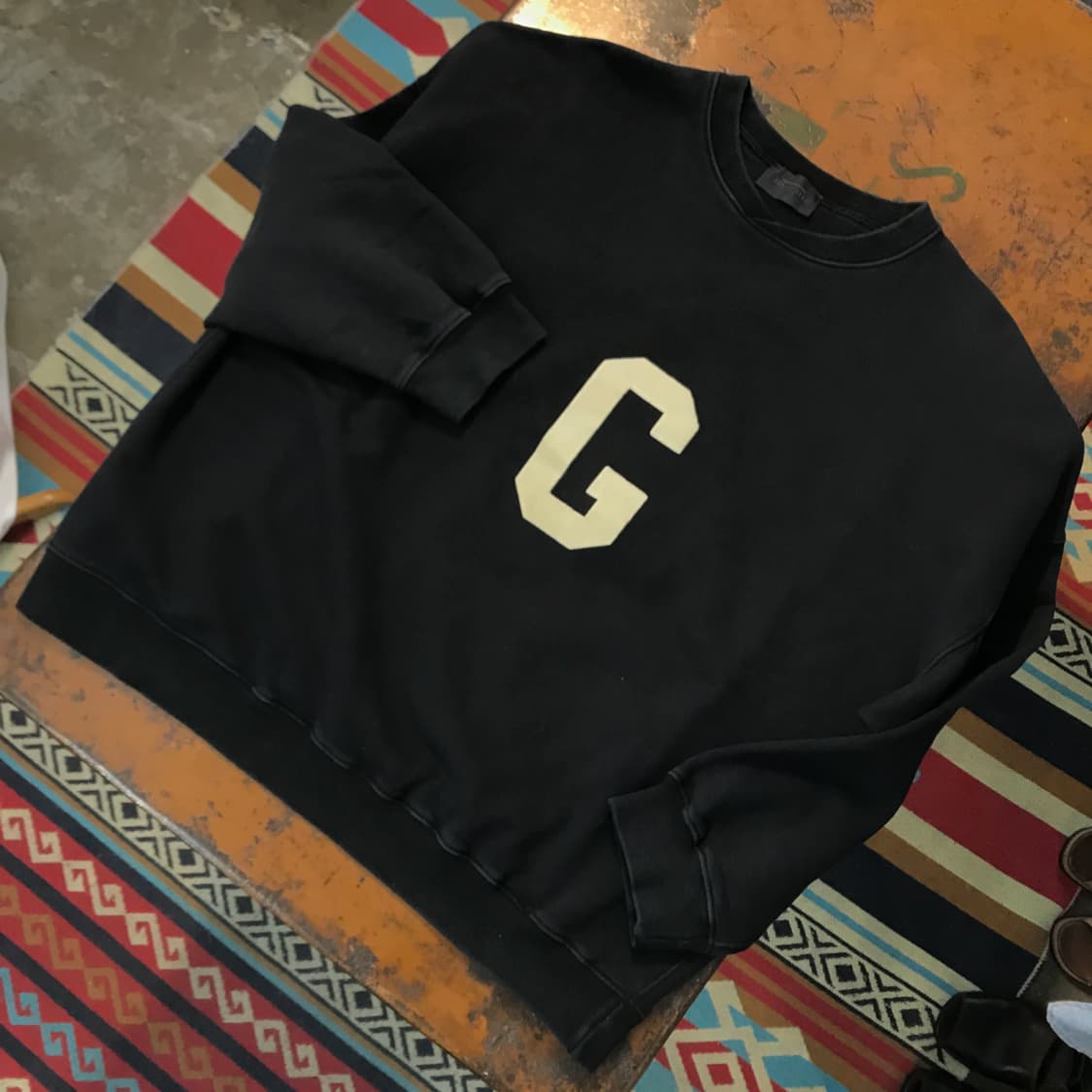 피어오브갓 블랙 쭈리 스웨트셔츠 맨투맨 남성 115 빅사이즈  상품이미지2