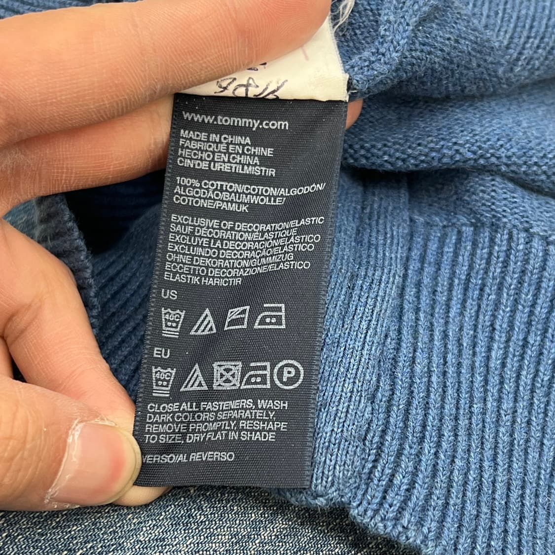 타미힐피거 하이넥 니트 집업 r3282 상품이미지7