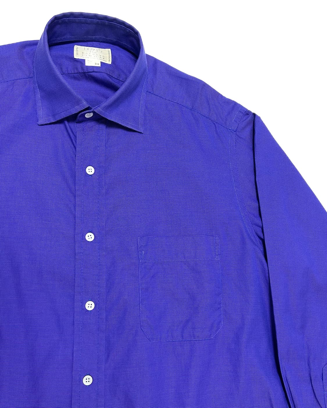 (34) 드레익스 영국산코튼 네이비×퍼플 핀 체크셔츠 상품이미지4