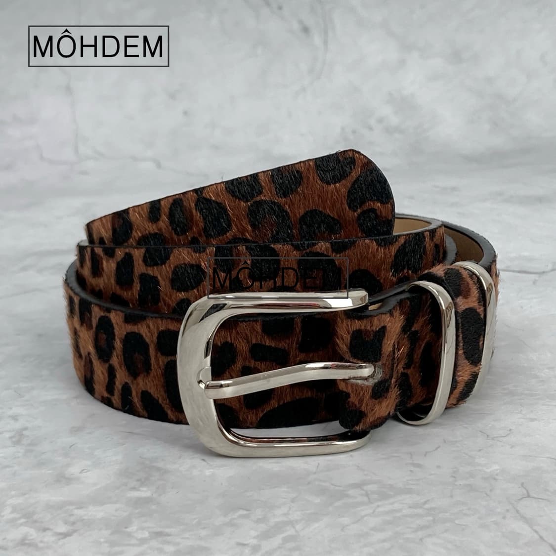 [Unisex] 호피 레오파드 벨트 브라운 상품이미지10