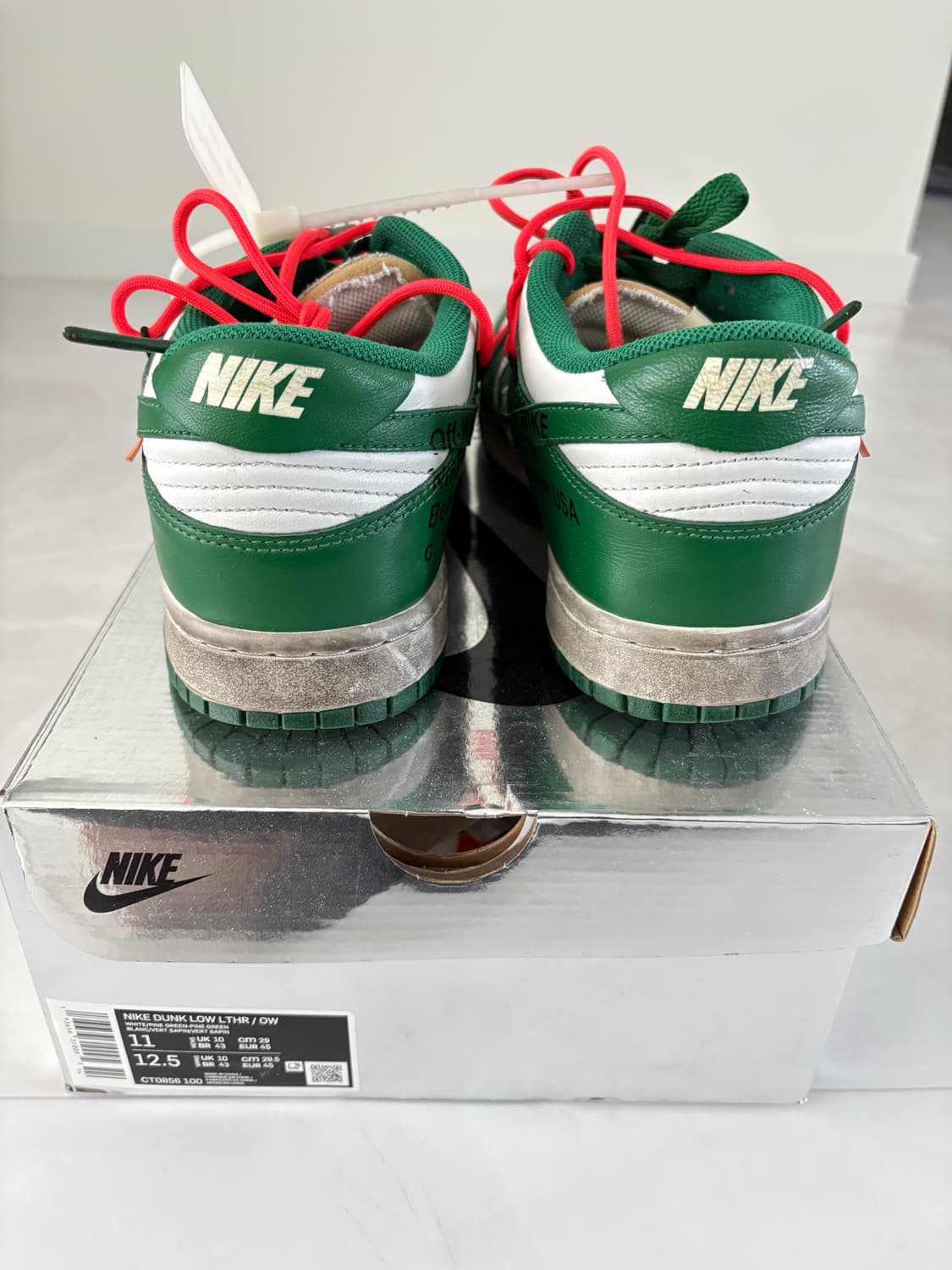 (네고O) 오프화이트 나이키 덩크 그린 상품이미지5