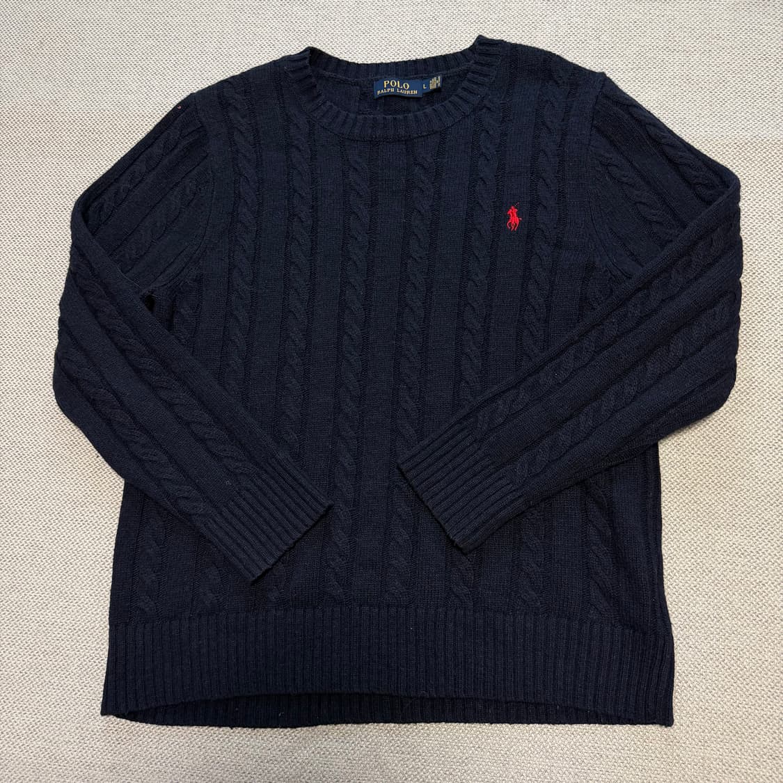 폴로 랄프로렌 라운드 케이블 니트 상품이미지1