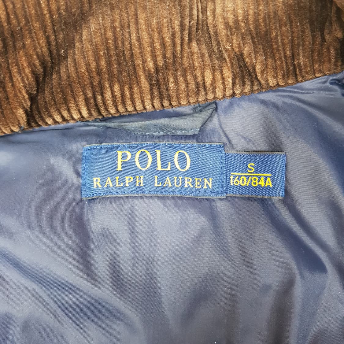 폴로 랄프로렌 코듀로이 카라  퀼팅 패딩 베스트  s사이즈  남여공용 상품이미지7