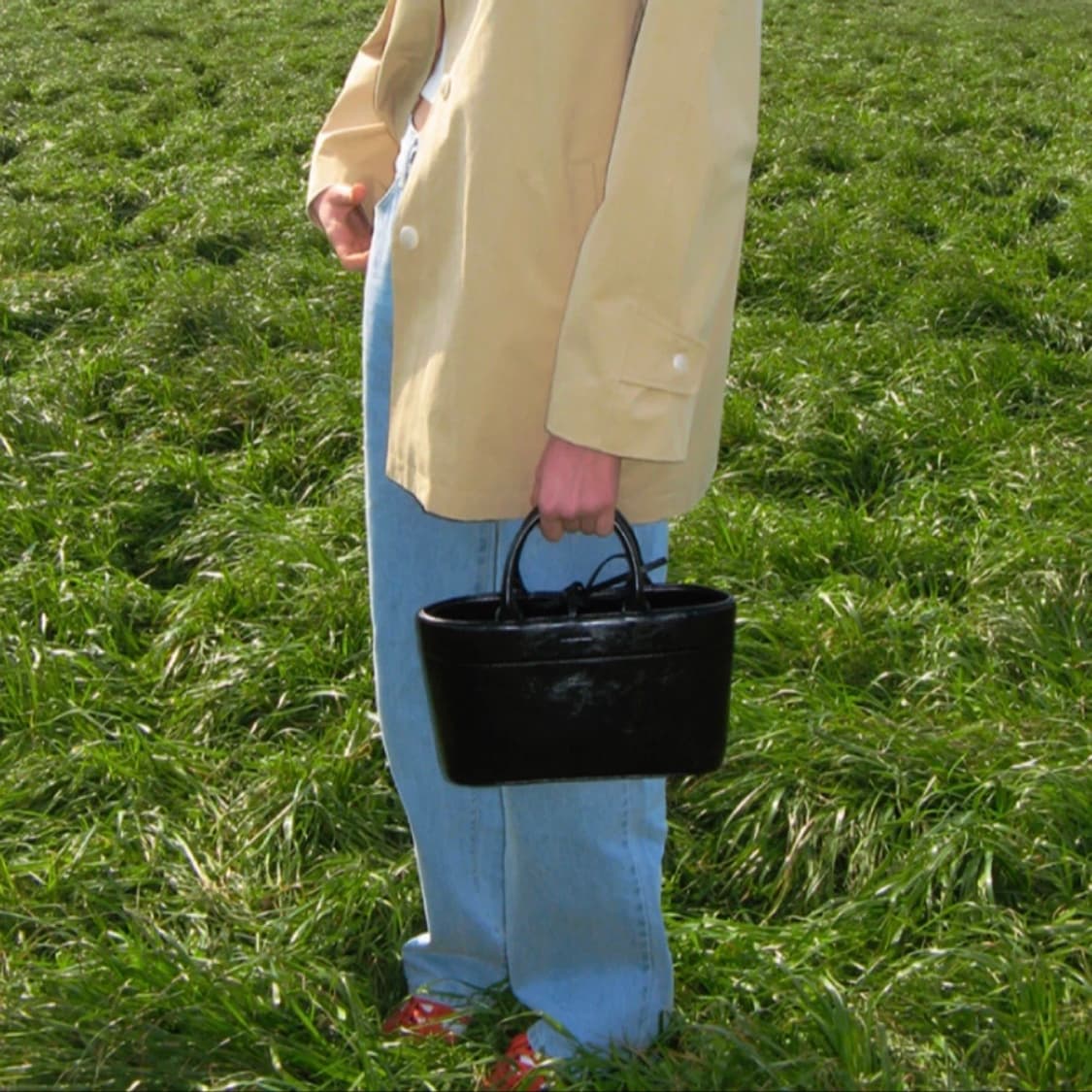 새상품 썸웨어버터 디어토트백 블랙 상품이미지2