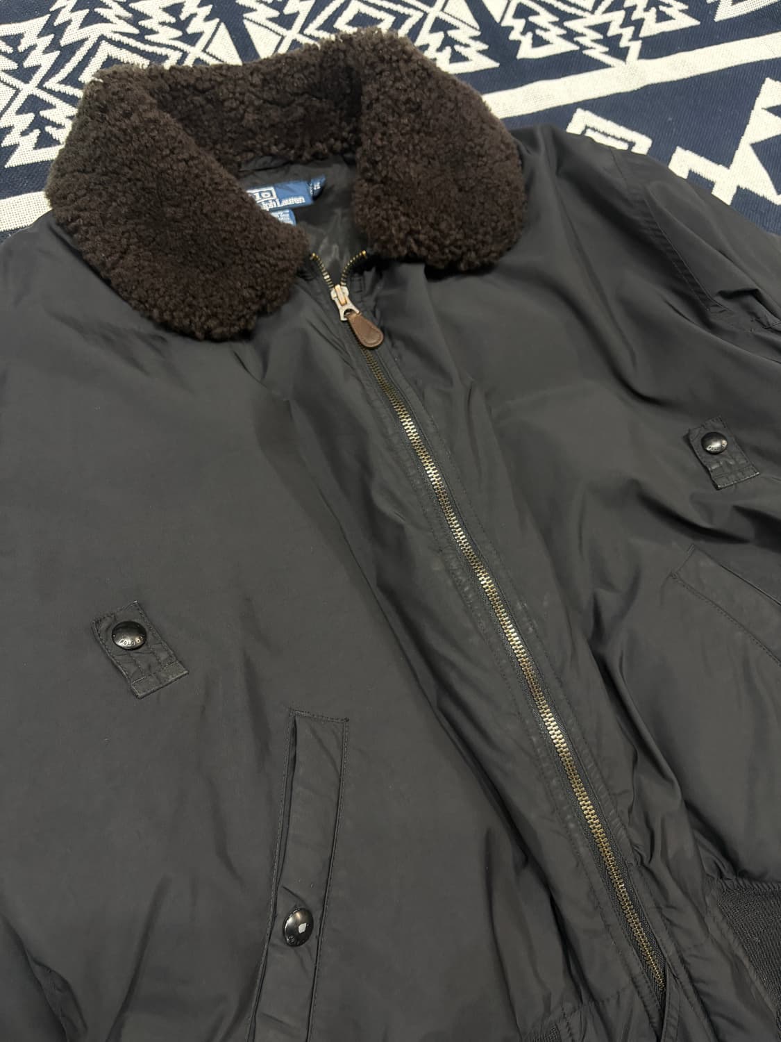 Polo 폴로 b-15 플라이트 봄버 다운 자켓 m 상품이미지4