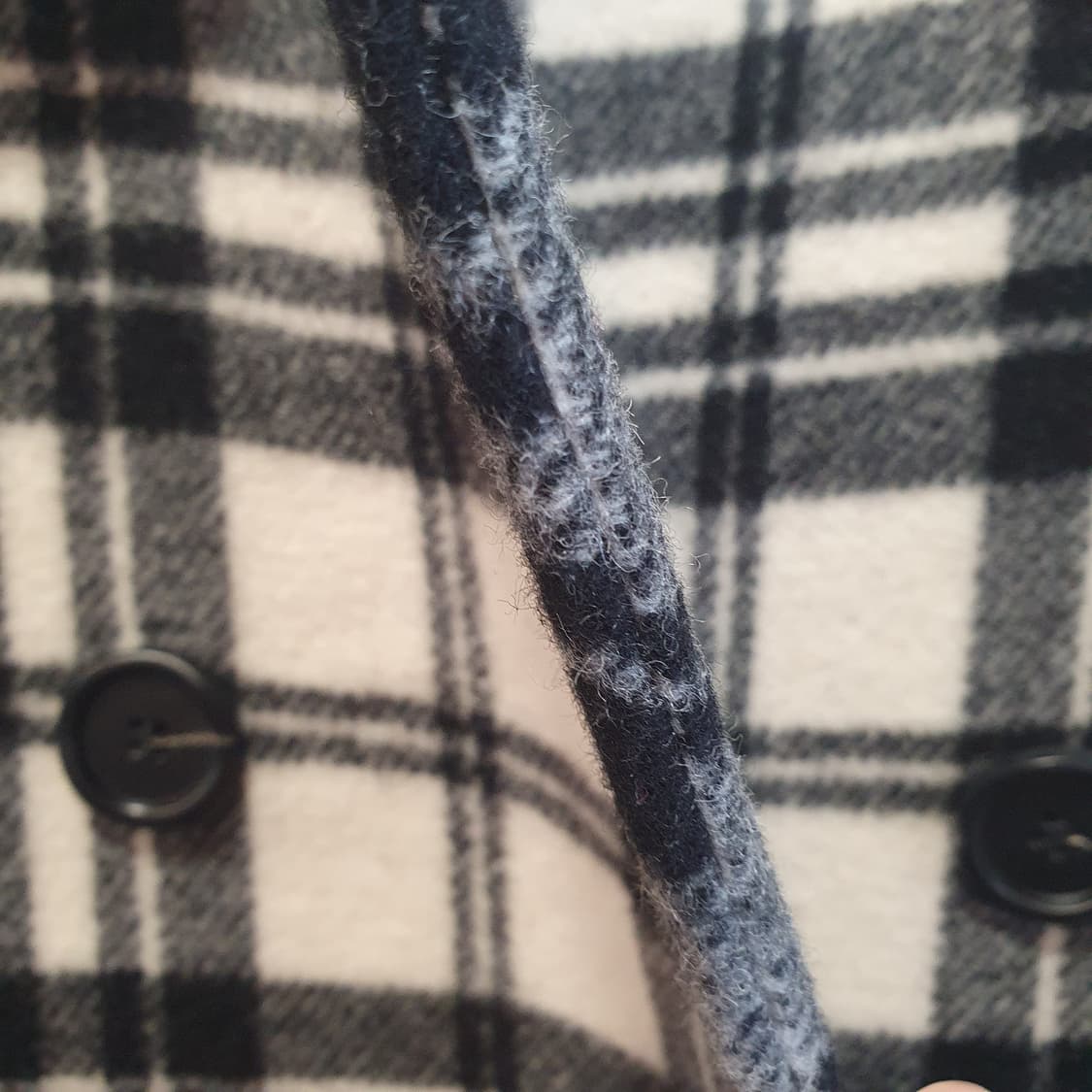 체크 더블 코트 RE RHEE 상품이미지4