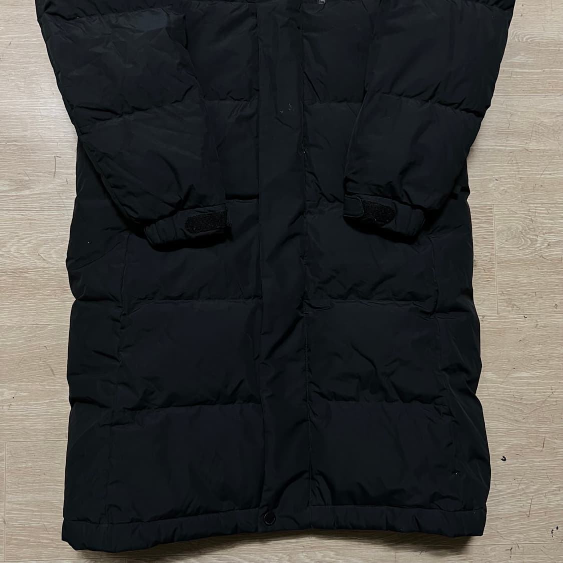 네파 여성 덕다운 로고 후드 롱패딩 점퍼 [블랙] XS/85 상품이미지3