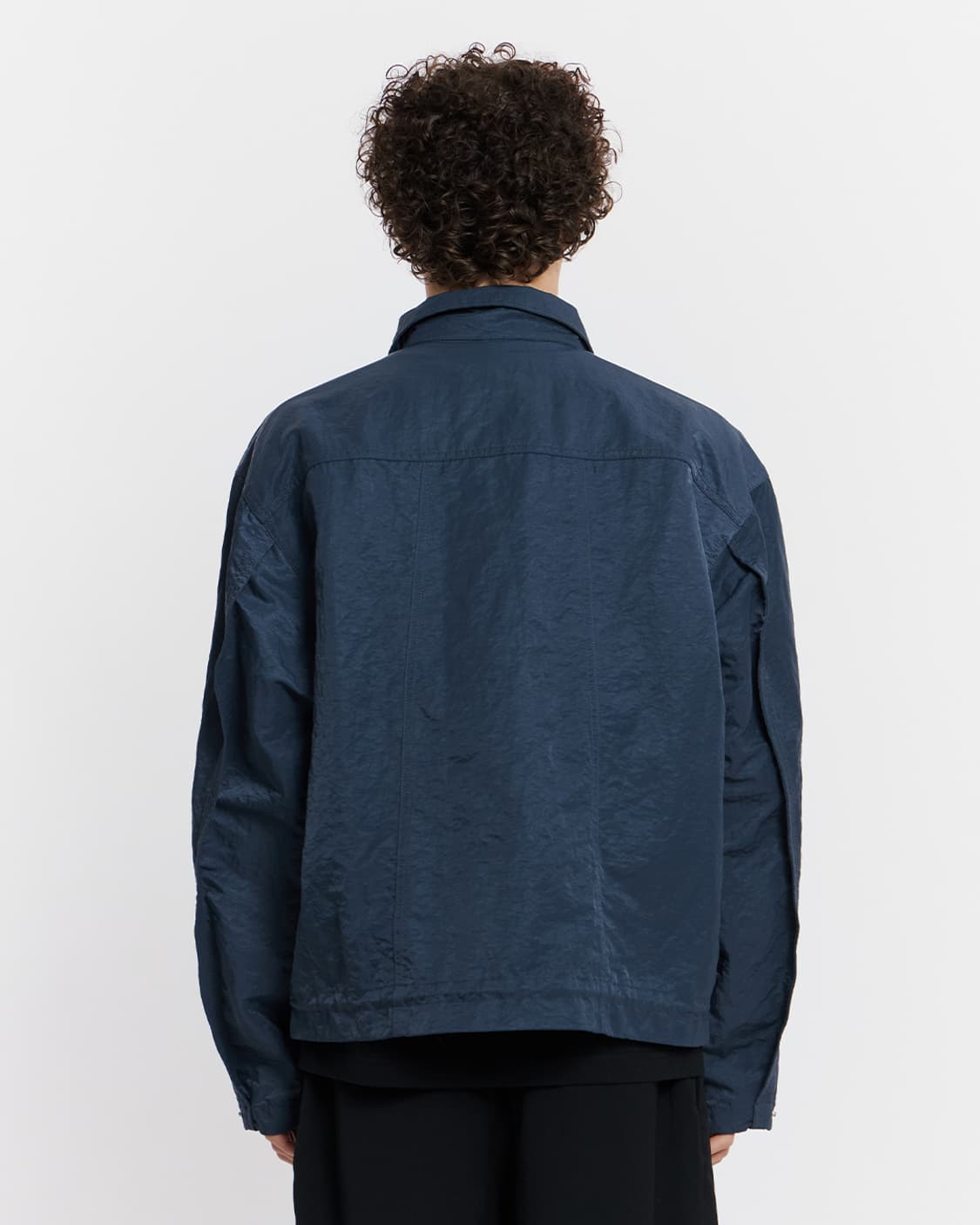 새상품(M)언어펙티드 트러커 자켓 네이비 상품이미지8