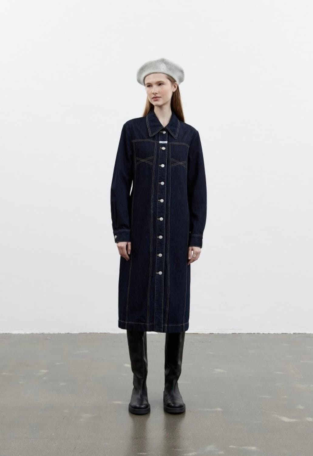 마리떼 프랑소와 저버 데님 롱 원피스 상품이미지2