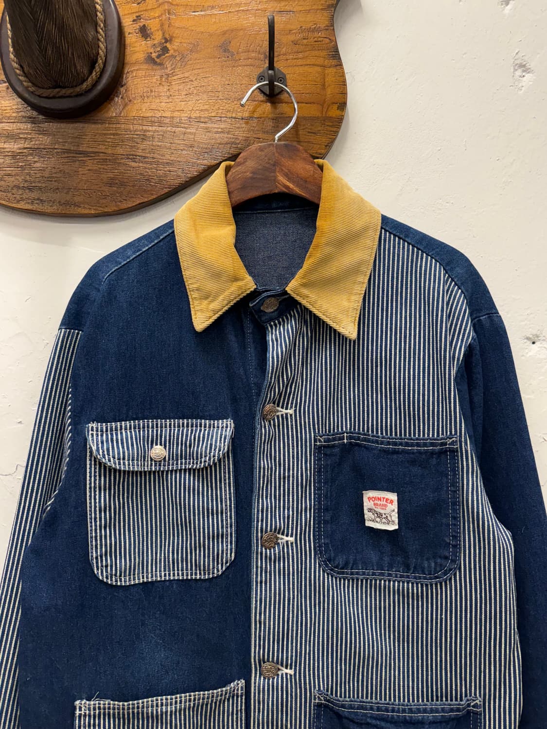 L) USA Pointer Brand Hickory Stripe Chor 상품이미지2