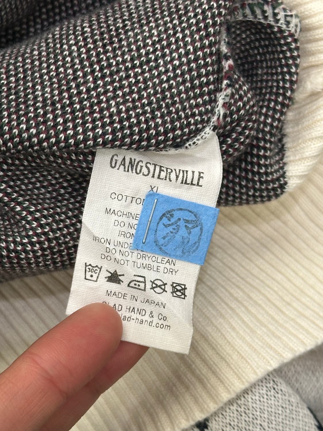 XL)Gangsterville vintage 패턴 니트 스웨터 상품이미지6