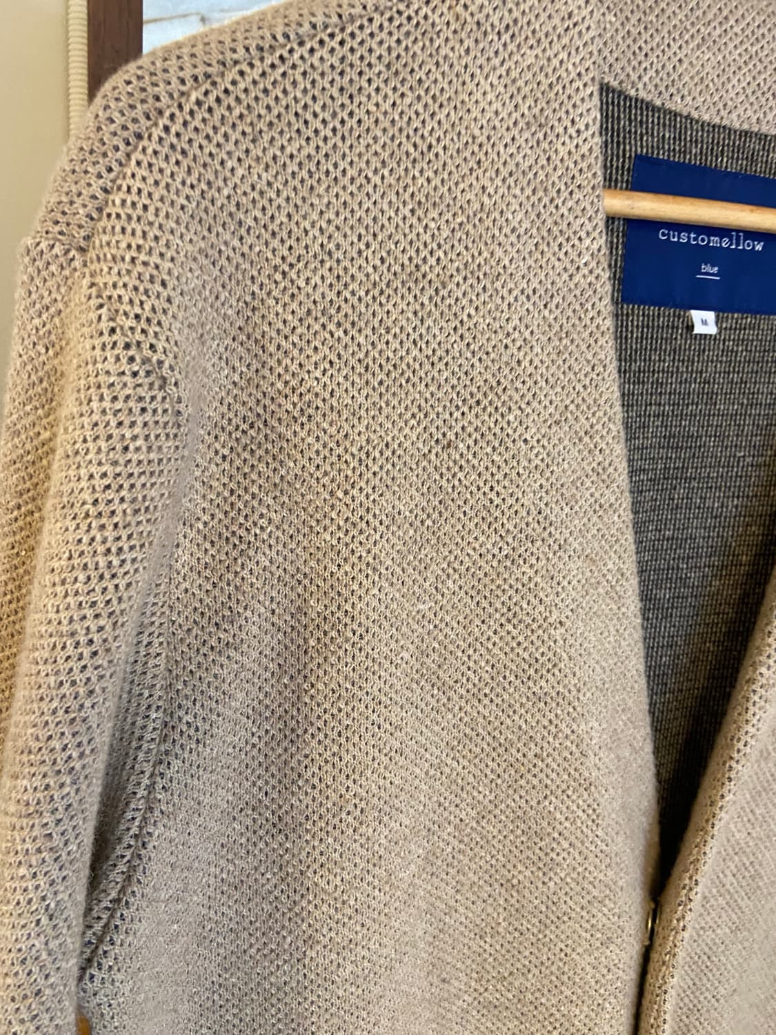 커스텀멜로우 베이지 니트 롱가디건 상품이미지3