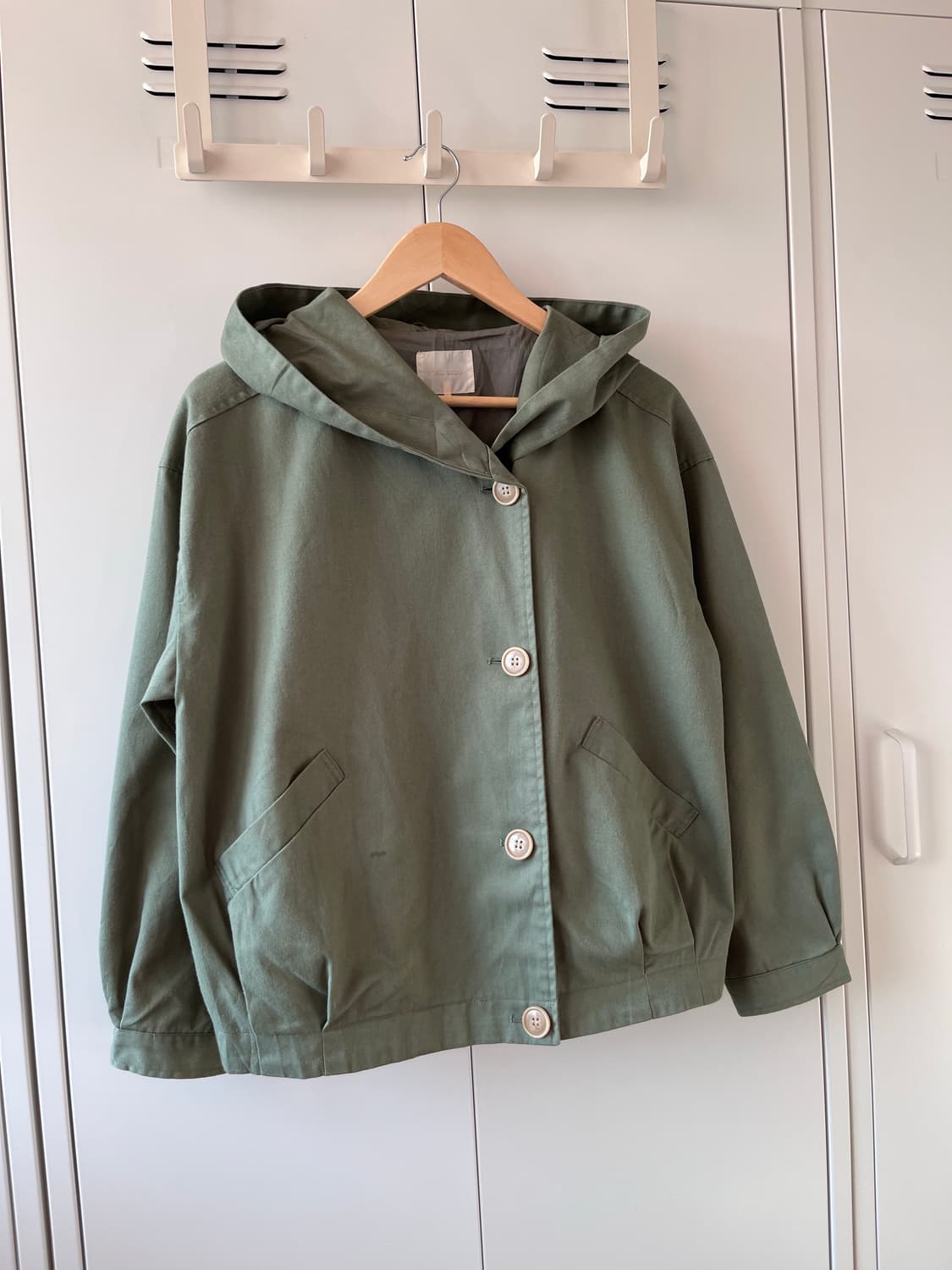 ehka sopo 모리걸 버튼 후드 야상 자켓  상품이미지3