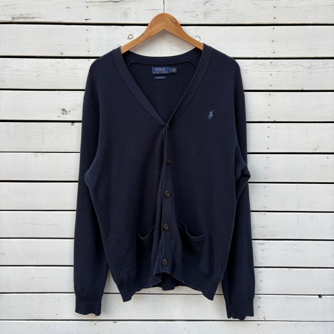 Polo 폴로 피마코튼 니트 가디건 상품이미지1