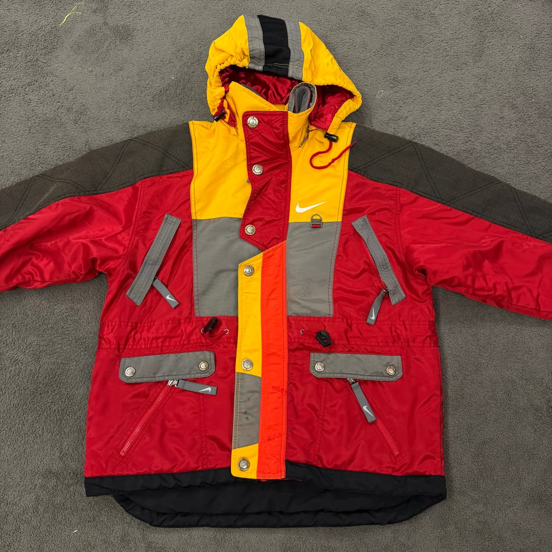 [ 정품/100 ] 90s 나이키 스우시 올드스쿨 멀티포켓 어센틱 점퍼 상품이미지2