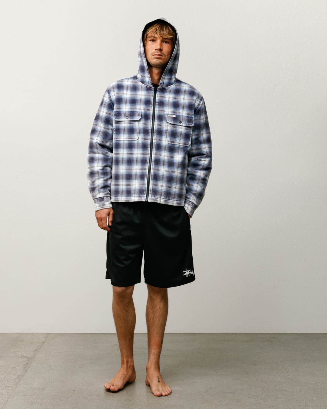 스투시 반바지 스탁 쇼츠 블랙 XL 상품이미지1