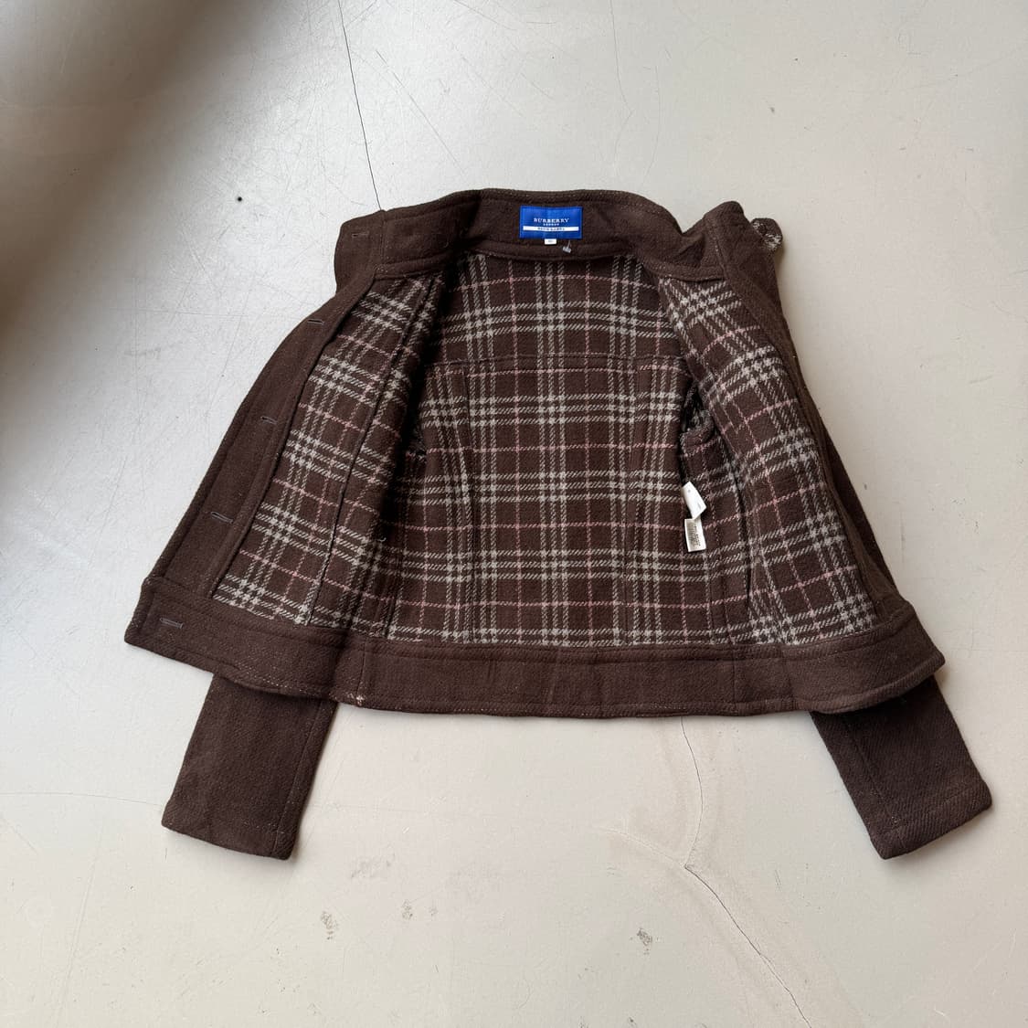 버버리 블루라벨 브라운 울 자켓 상품이미지2