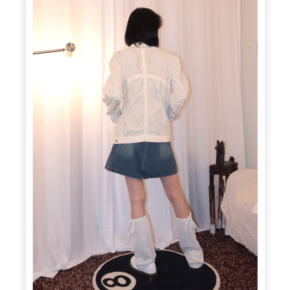 ivory side line detail trucker 상품이미지4