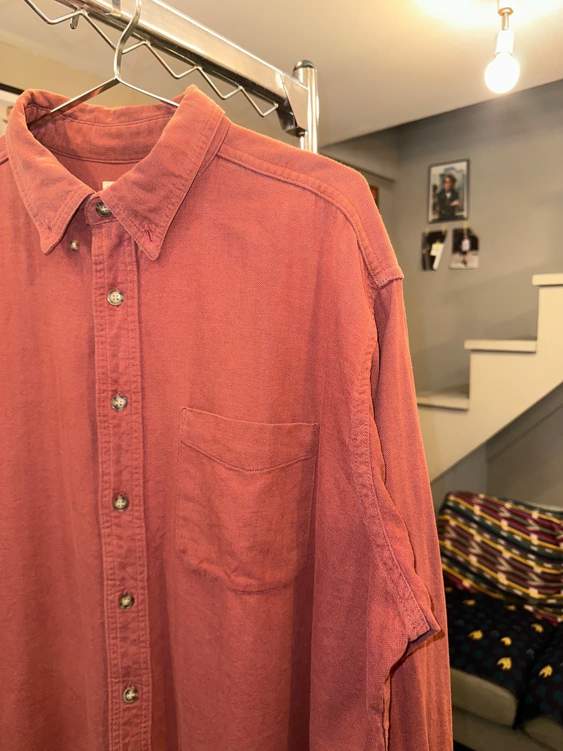 LL Bean pocket material cotton shirt  상품이미지4