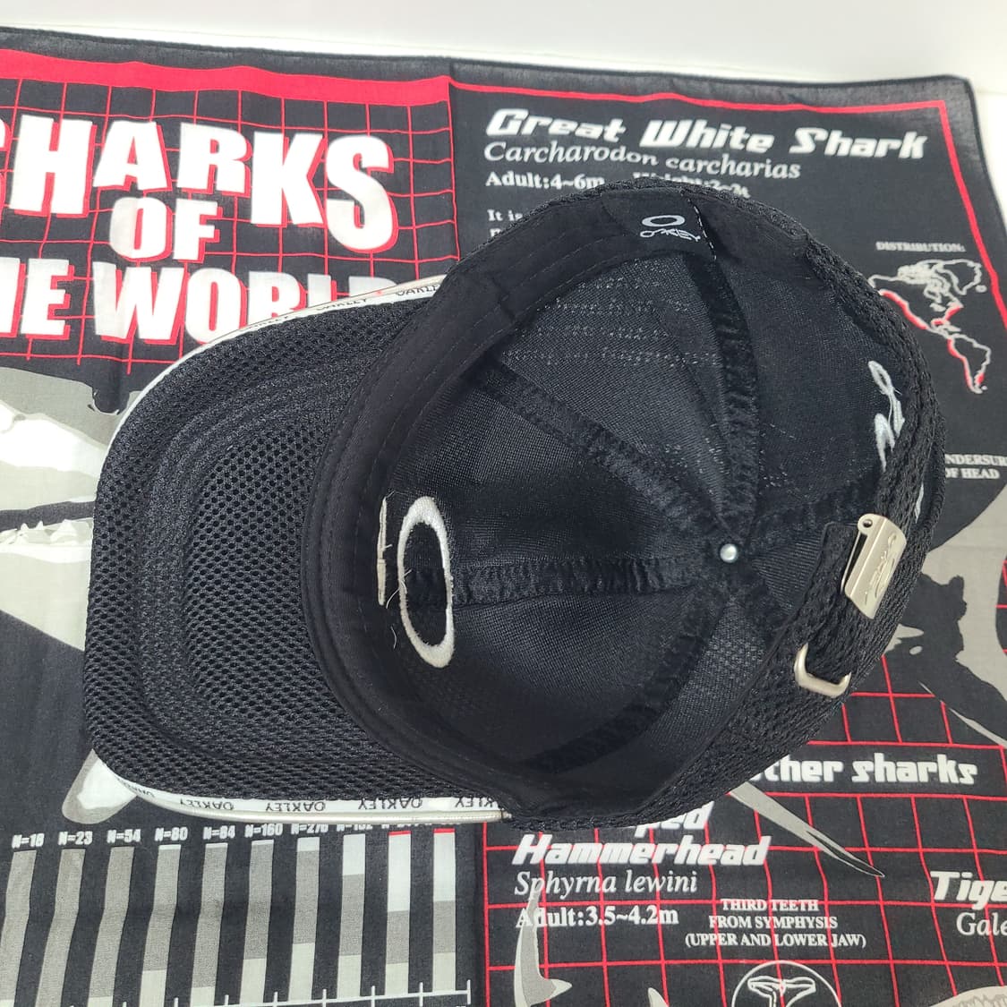 오클리 빈티지 자수 로고 블랙 메쉬 캡 모자 볼캡 상품이미지8