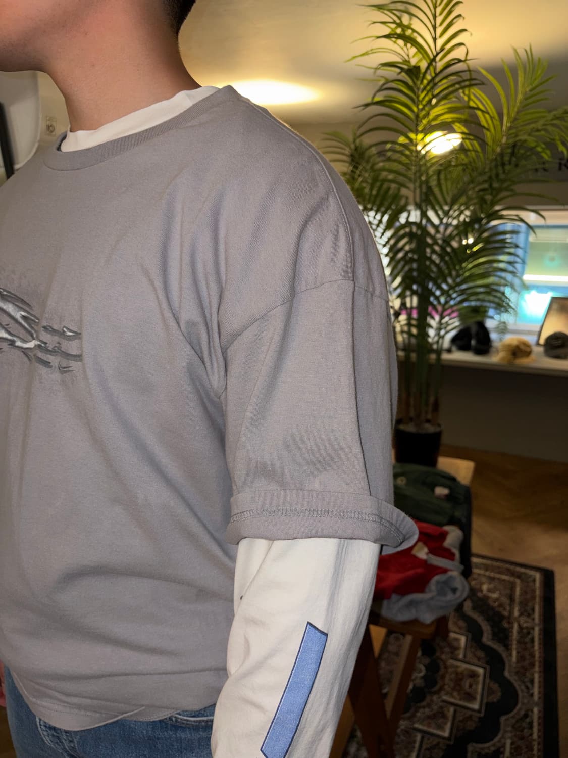 90’s Nike art swoosh logo print T-shirt  상품이미지5