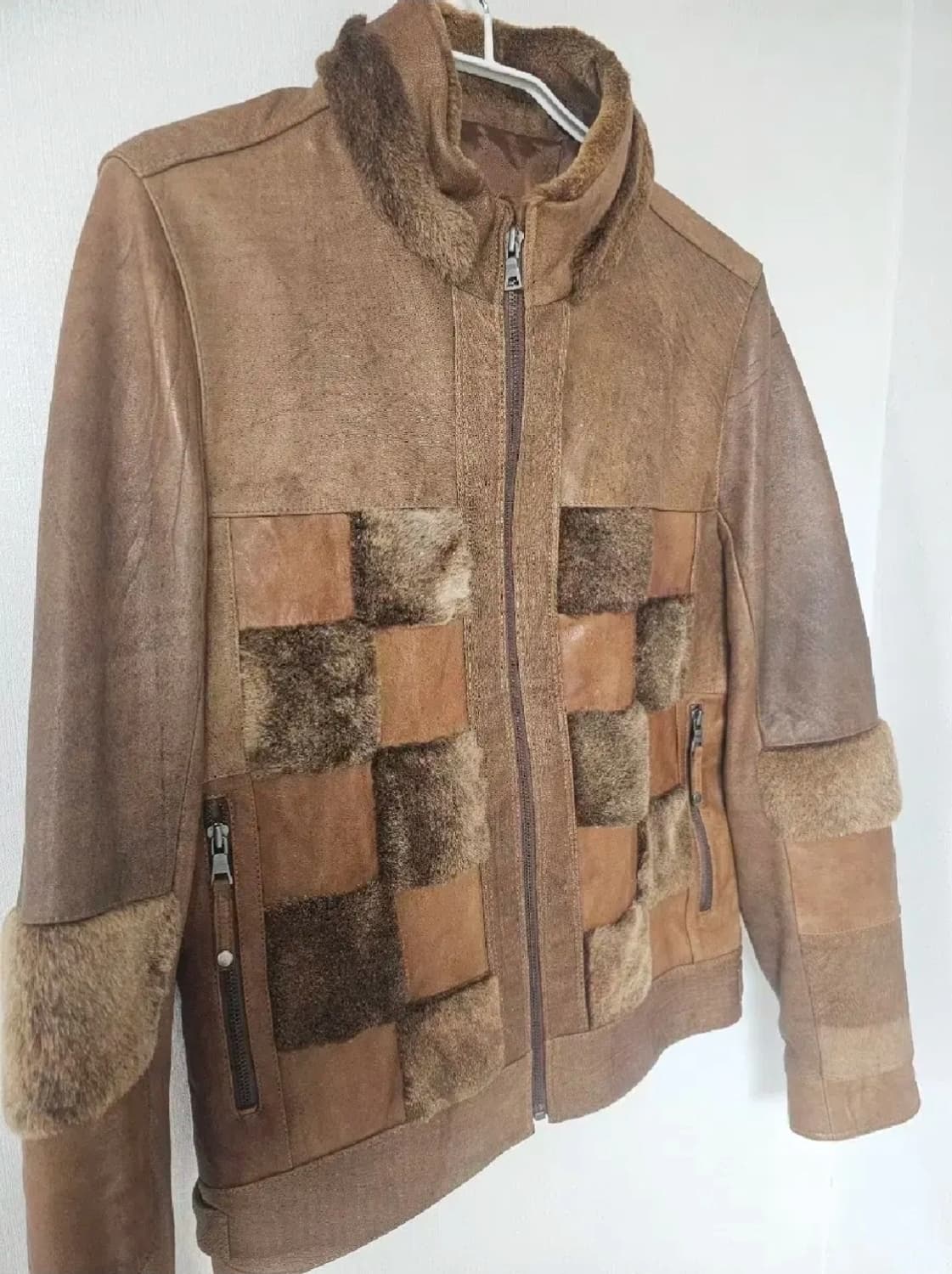 럭스통 수제 가죽 패치 양가죽 자켓(95~100슬림) 상품이미지3