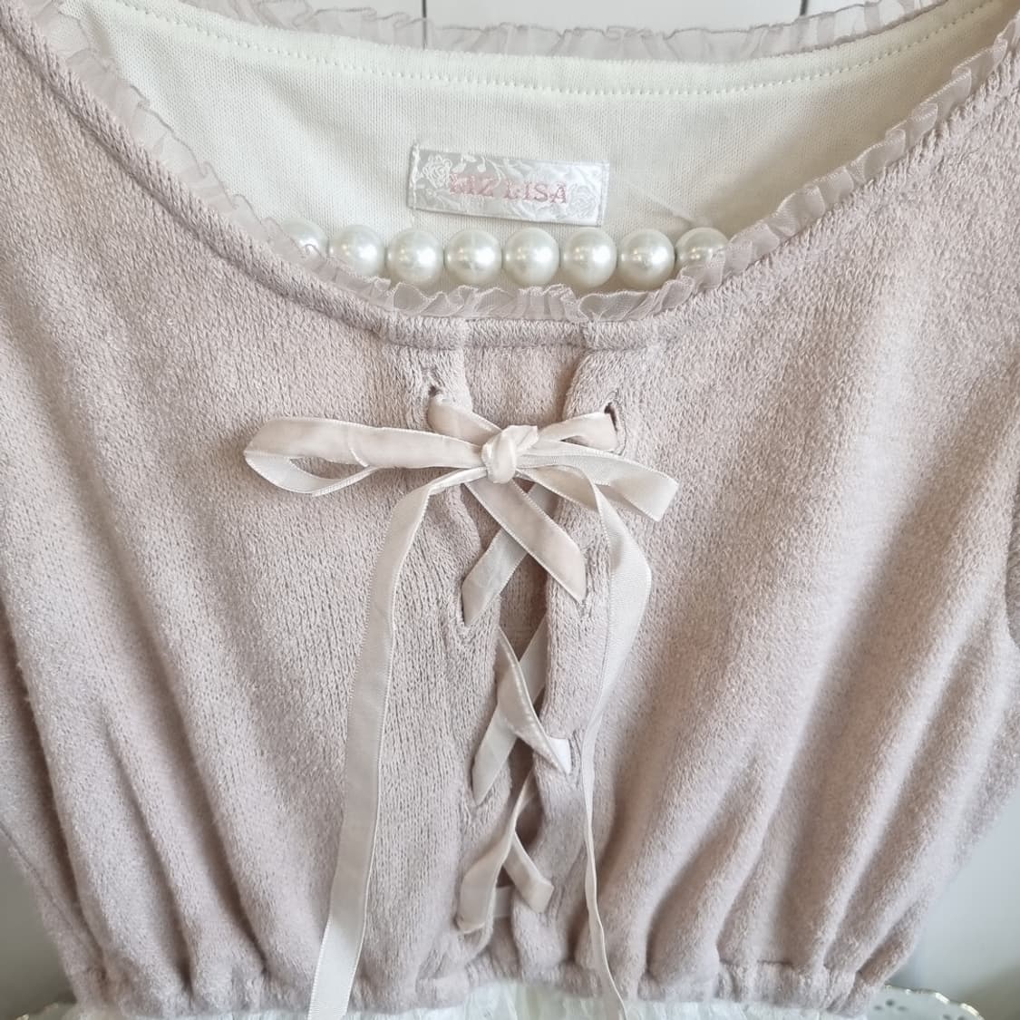 리즈리사 레이스 코르셋 리본 원피스 상품이미지2