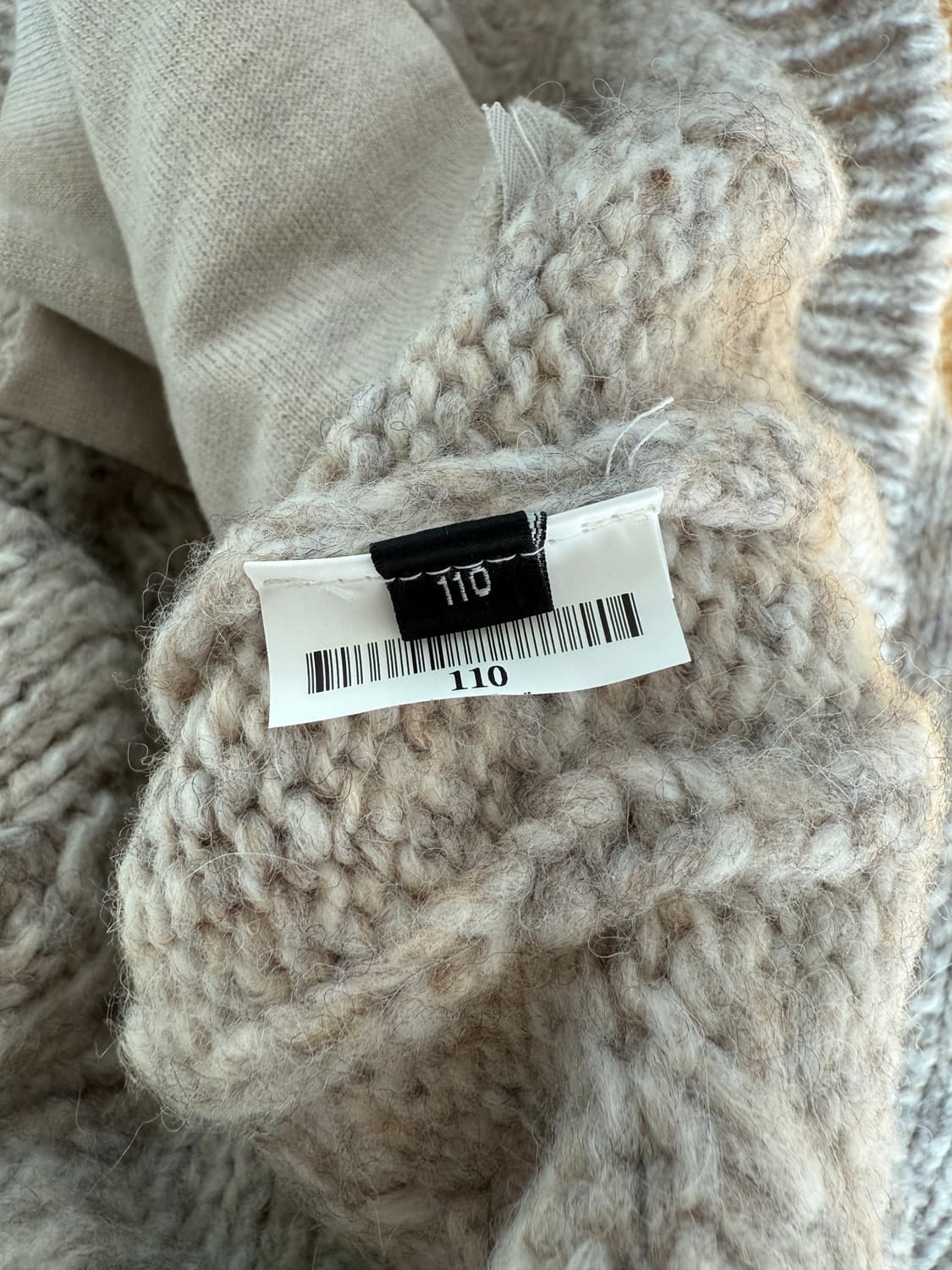 Pre owned 울 니트 집업 상품이미지6