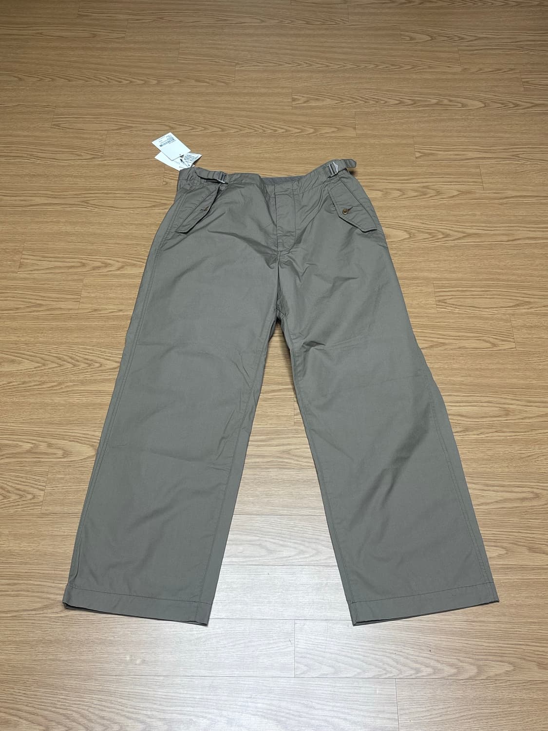 [새상품] 나나미카 사이드 벨트 와이드 팬츠 34사이즈 상품이미지4