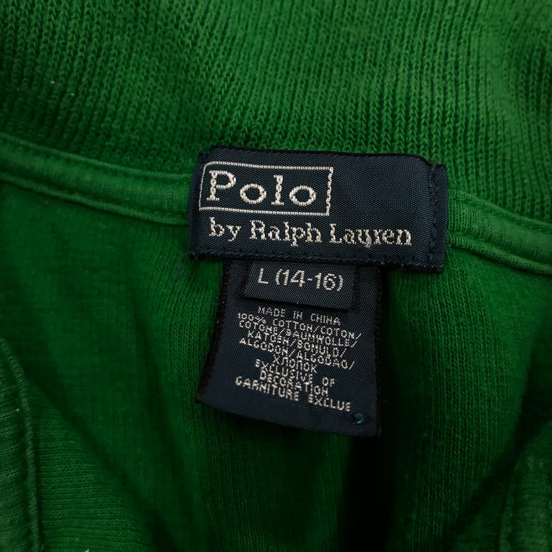 폴로 랄프로렌 그린색 긴팔 티셔츠 s 상품이미지2
