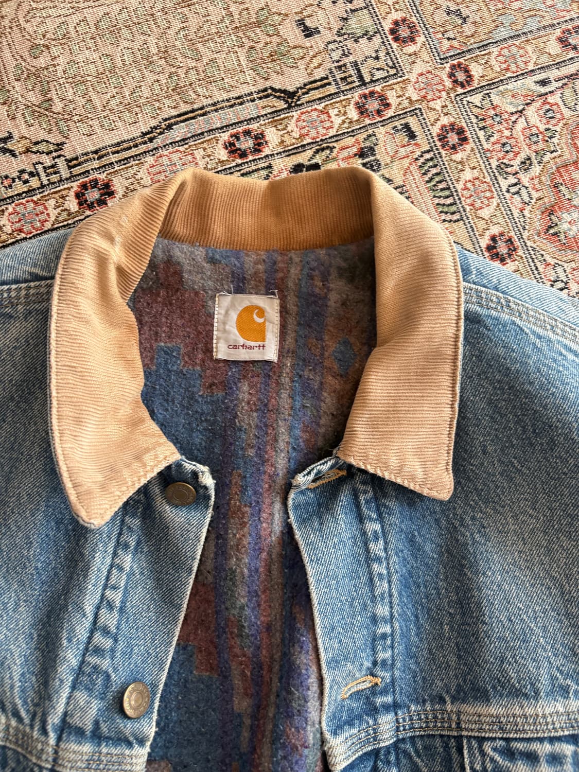 레어 빈티지 칼하트 데님 자켓 상품이미지1