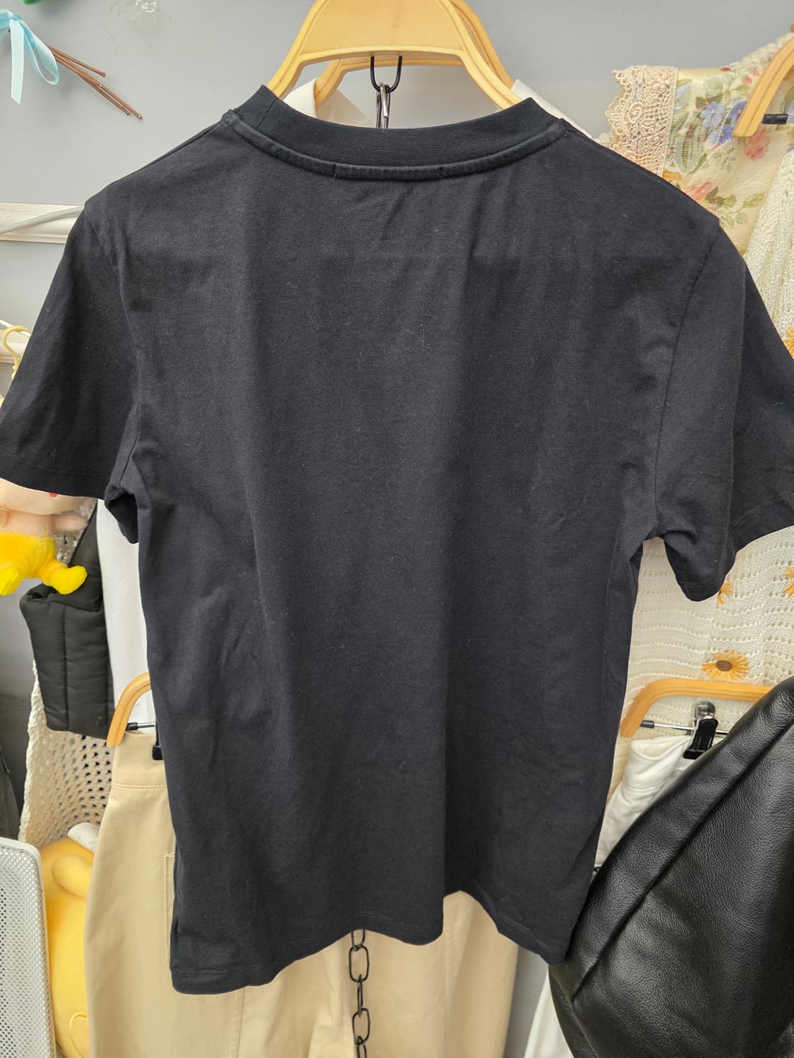 택포  MSGM 로고 반팔 블랙 XS 상품이미지3